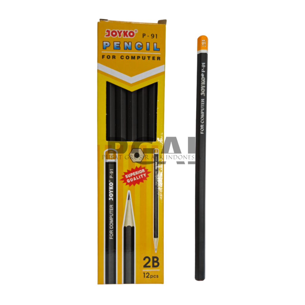 

PENSIL PENCIL 2B JOYKO P-91 FOR COMPUTER 1 PACK ISI 12 PCS ALAT TULIS STATIONERY