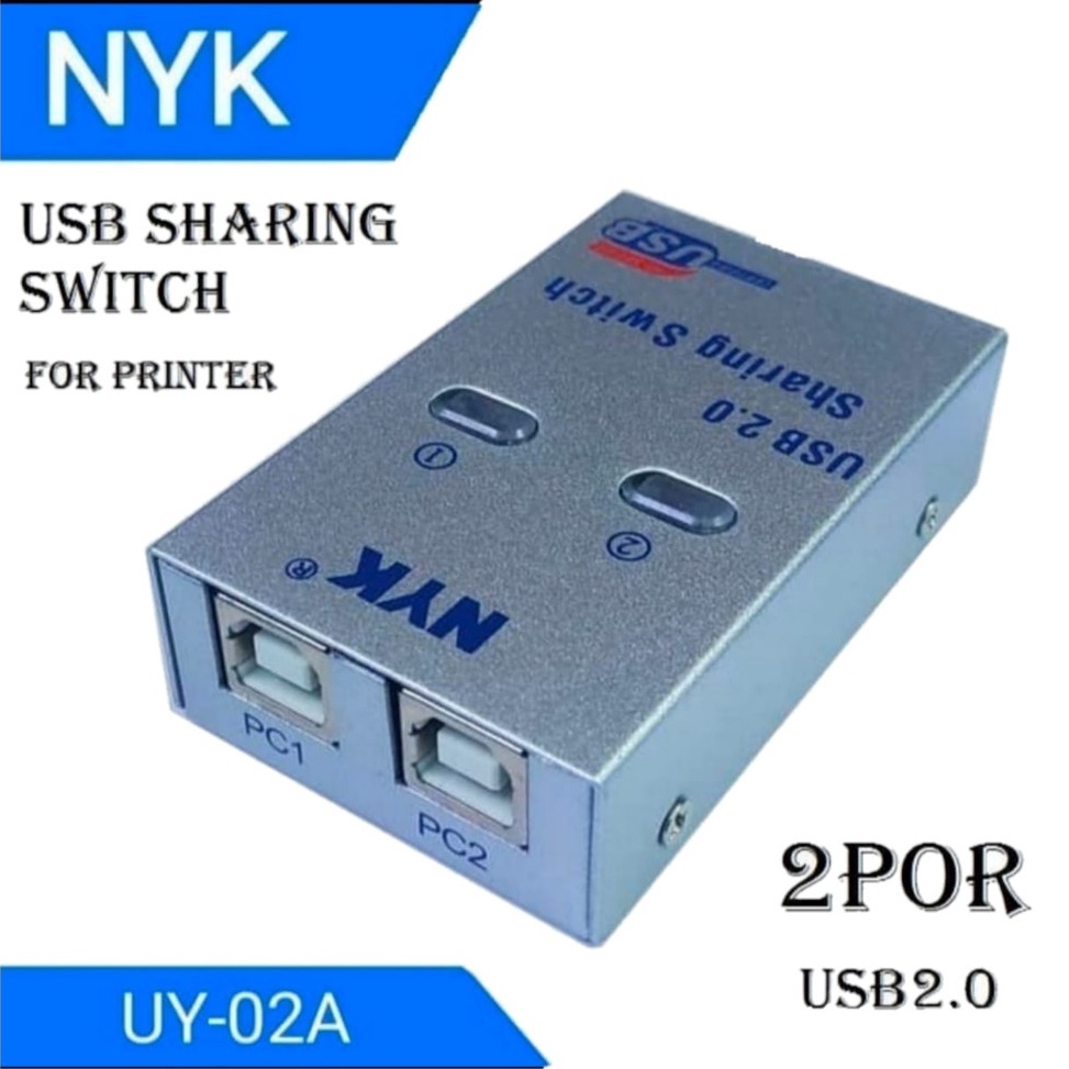 Harga Murah NYK Auto Switch Printer 2 Port USB 2Switch Printer 2 Port 14 USB 2