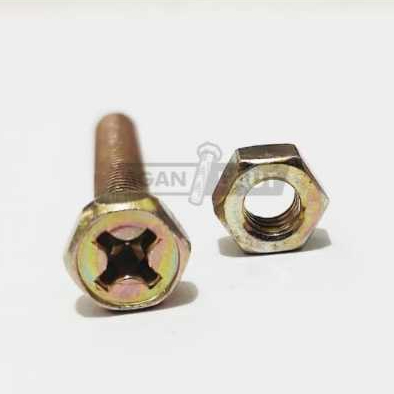Baut Dwifungsi M6X30 (3 cm) / Baut 10 KUNING