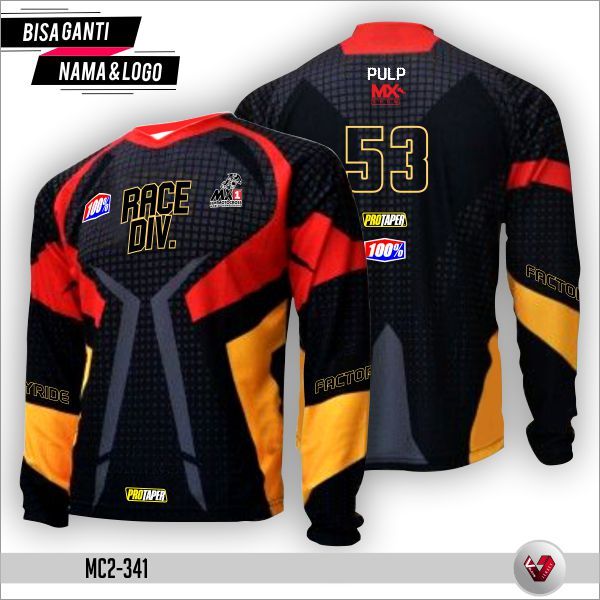 Baju MotoCross / Jersey Motor Trail Printing Original Sublime