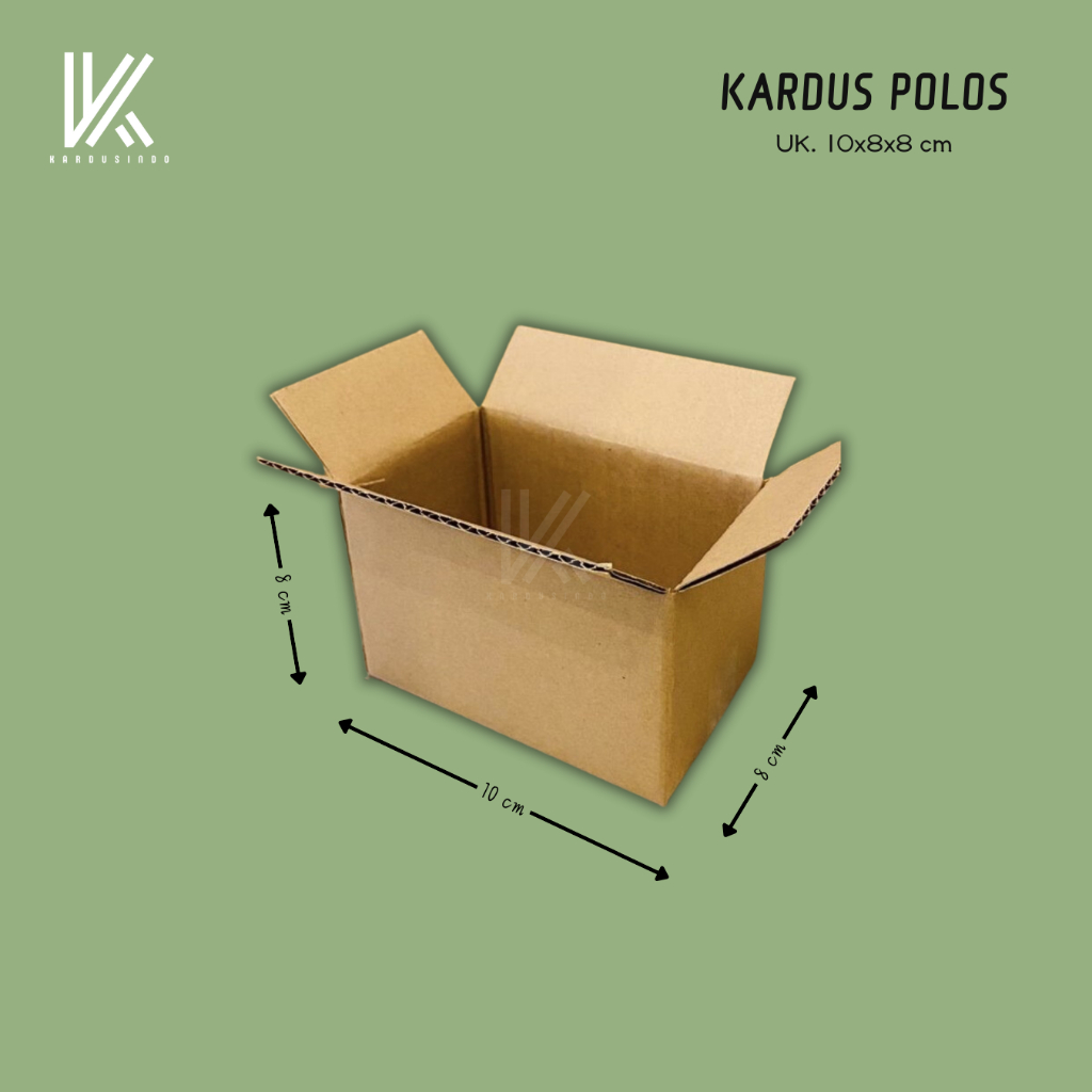 

KARDUS BOX POLOS BARU UK 10x8x8 CM