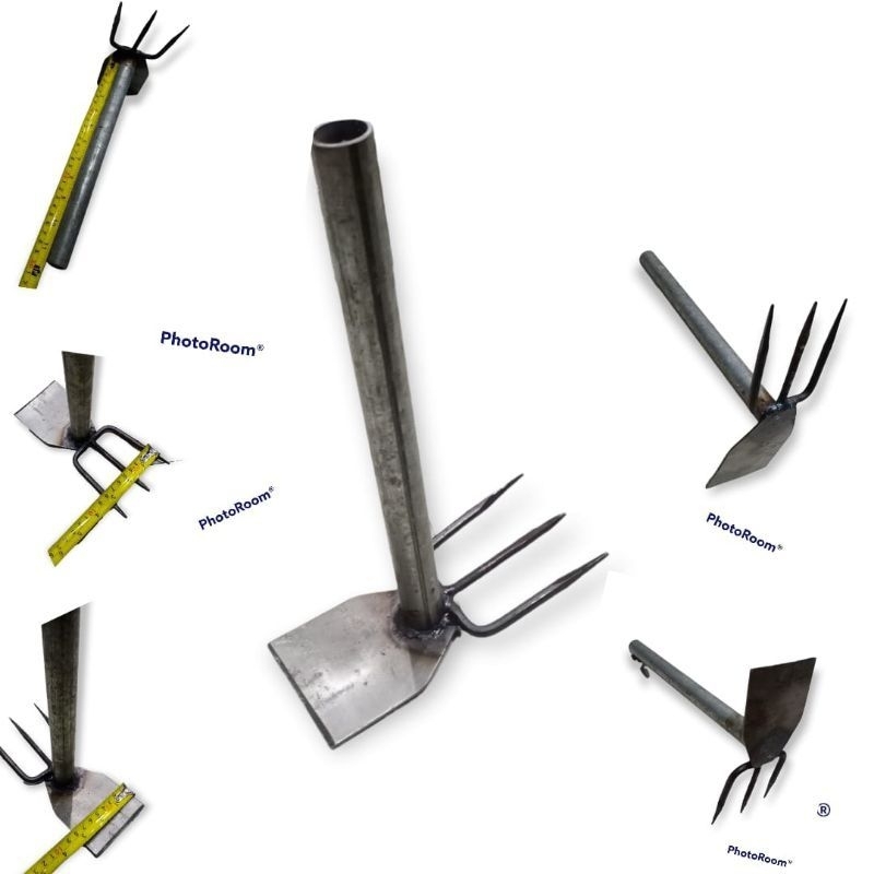 Cangkul tanah 2 in 1 pancong garuk cabut rumput tanaman