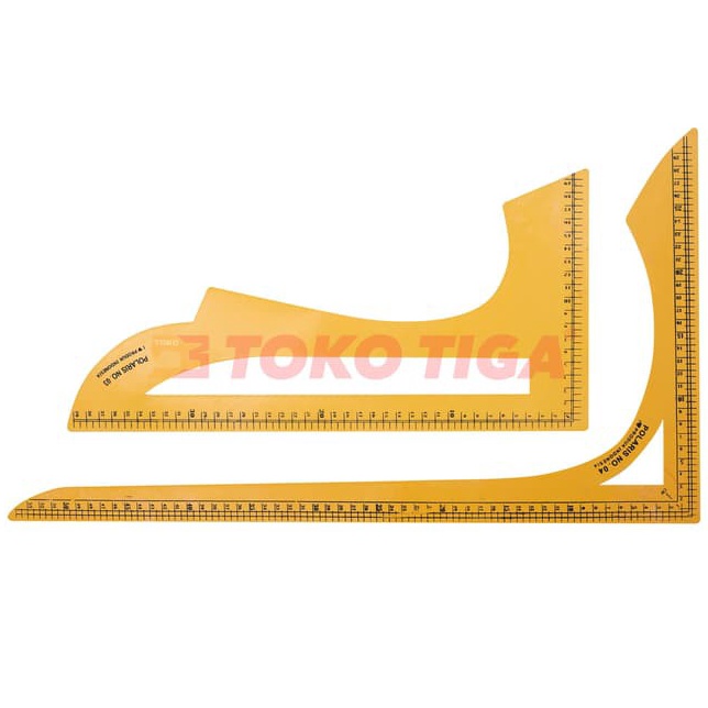 

Penggaris Pola Set Jumbo 2 Pcs No3 4 Merek POLARIS PS2