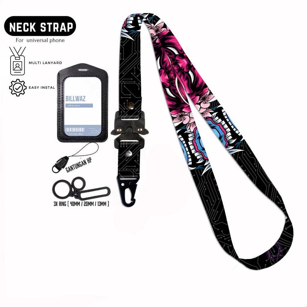 

Billwaz Lanyard Id Card Printing 2cm Cyber x Oni