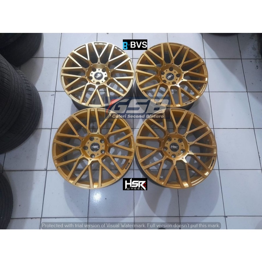Ready stok velg seken model REVENGE(HSR) R18 X8 5X114,3 ET42 GOLD pnp ke mobil hrv,crv,inova dll