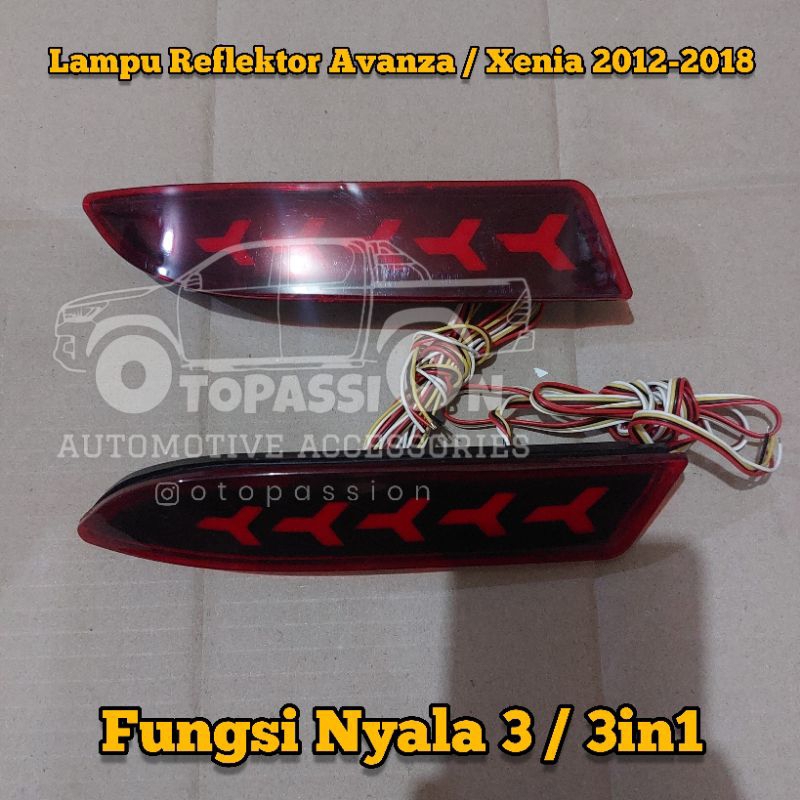 Lampu Led Bemper Belakang LED Mobil All New Avanza / Xenia 2012 - 2018
