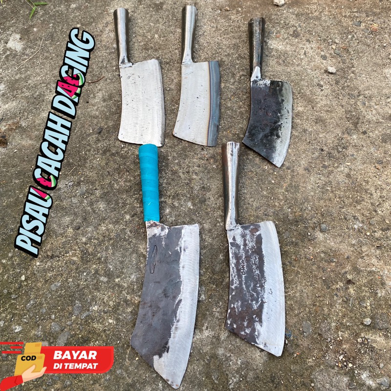 Alat Pisau Cacah Pemotong Daging Tulang sapi kambing ayam - Pisau baja Per super Tajam dan tebal