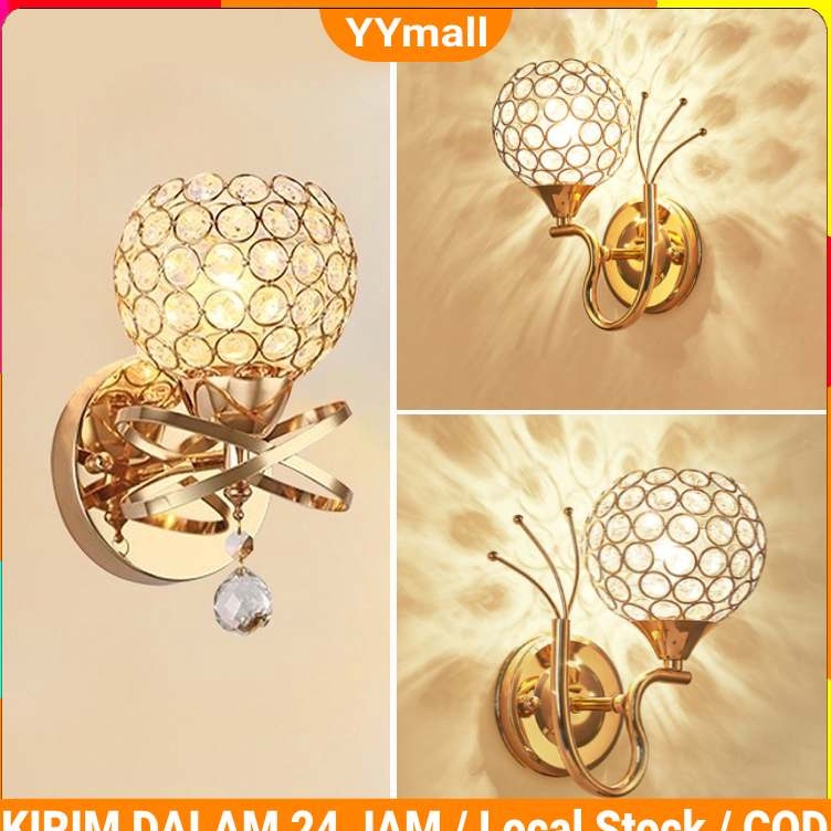 Model Baru CODLampu Hias Dinding Minimalis Lampu Gantung Kristal Lampu Dinding Kristal Gaya Modern U