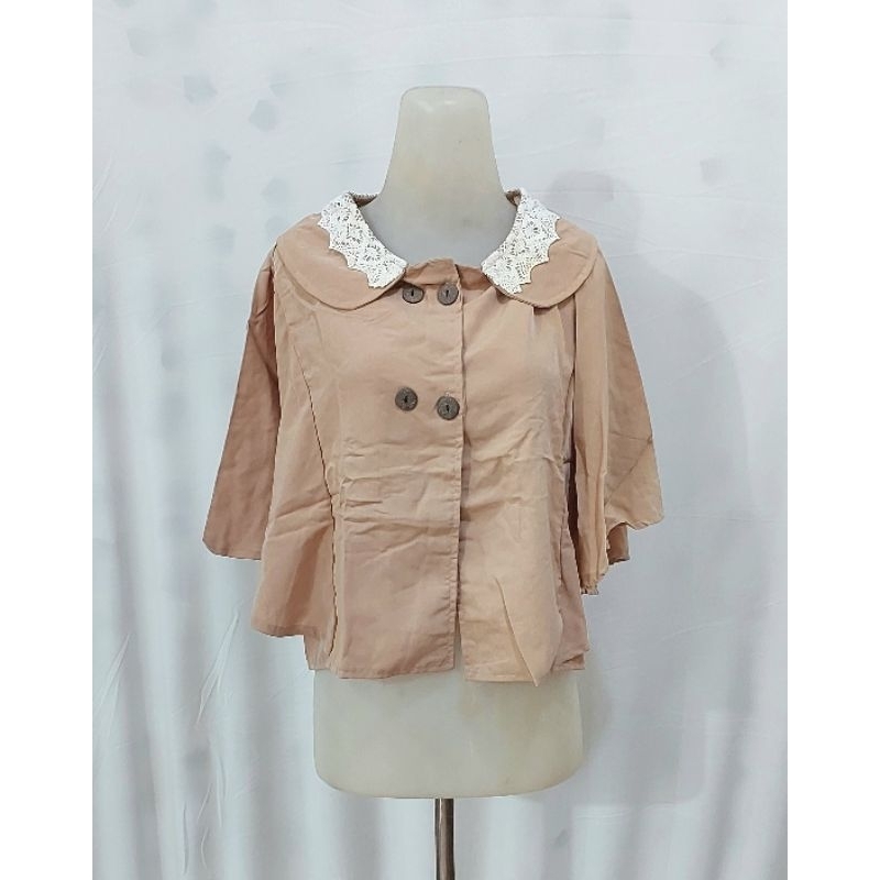clicknshop - BLOUSE MELANIE / BLOUSE WANITA BATWING / BLAZER UNIK REAL PICT