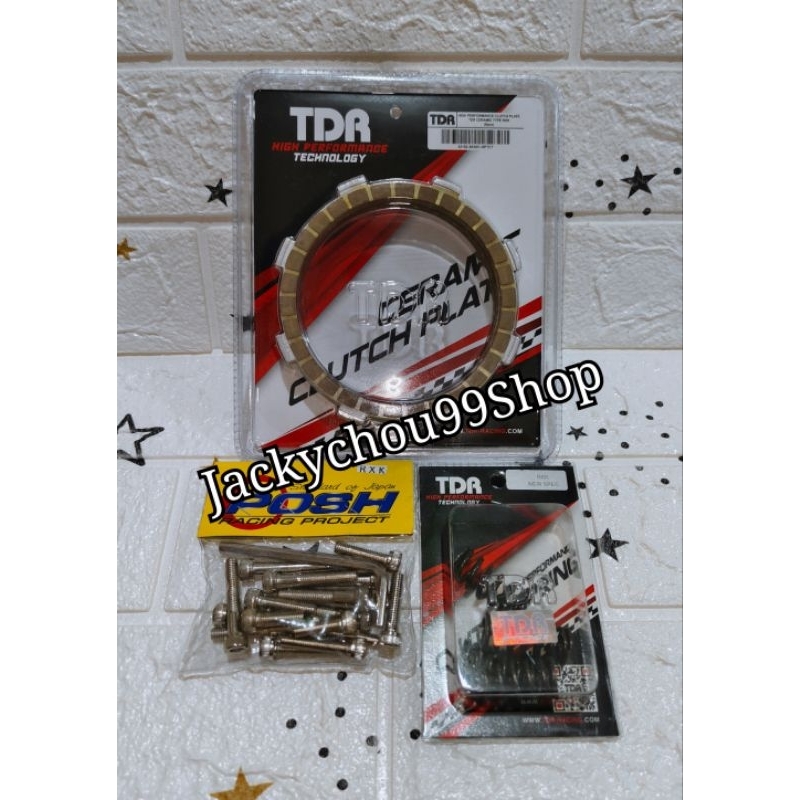 PAKETAN 3in1 KAMPAS KOPLING TDR RX KING + PER KOPLING TDR RX KING + BAUT BLOK POSH RX KING - TDR RAC