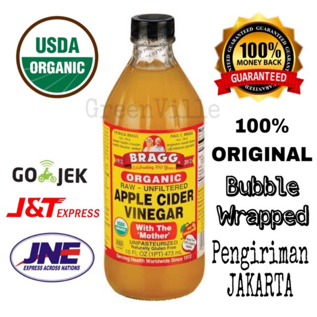 

Terlaris Bragg Apple Cider Vinegar 473ml Cuka Apel Organik