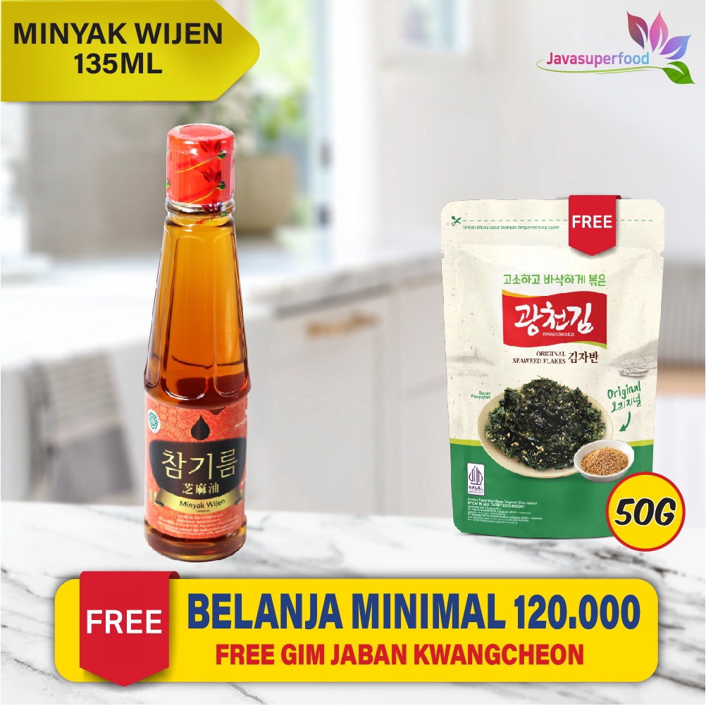 

Termurah MINYAK WIJEN JAVA SUPER FOOD 135 ML SESAME OIL KOREA HALAL