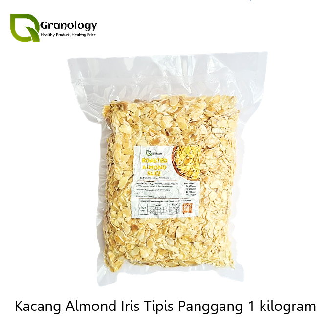 

Roasted Almond Slice / Kacang Almond Slice Oven (1 Kilogram) by Granology