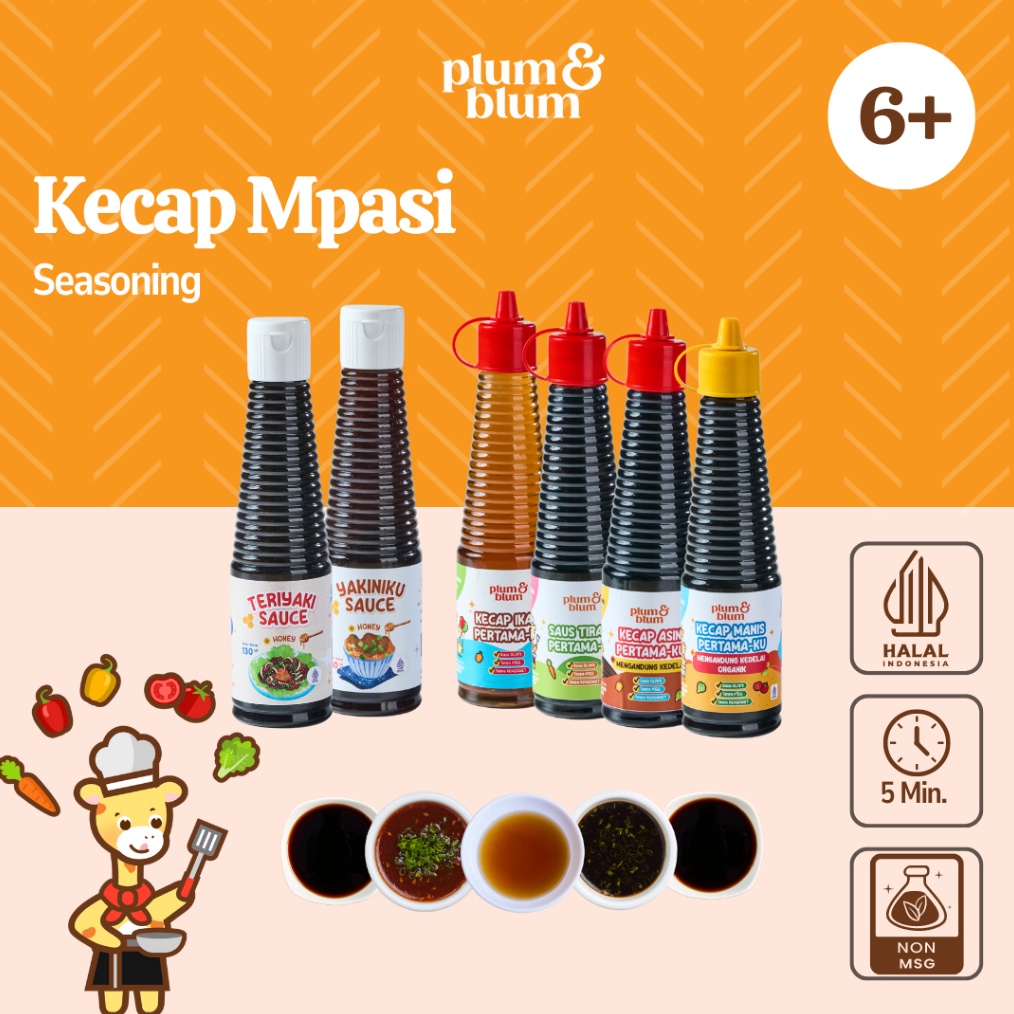 

Termurah Plum Blum Saus Tiram Kecap Mpasi No MSG 13 gram