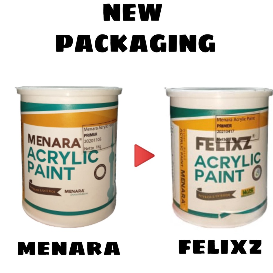 

Menara Acrylic Paint Cat Primer warna putih