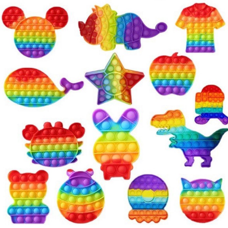 EKSKLUSIF Pop It Rainbow Pop It Mainan Anak