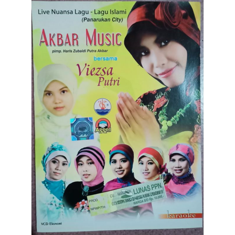 VCD original Akbar music qasidah viezsa putri