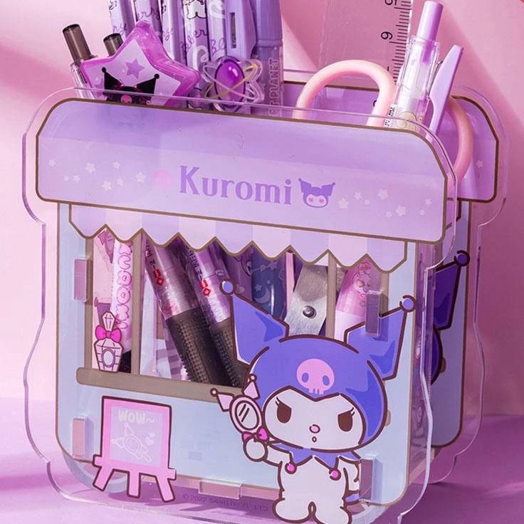 

HM81 Tempat Pulpen Stationery Kotak Penyimpanan Organizer Meja Tempat Pulpen Akrilik Sanrio