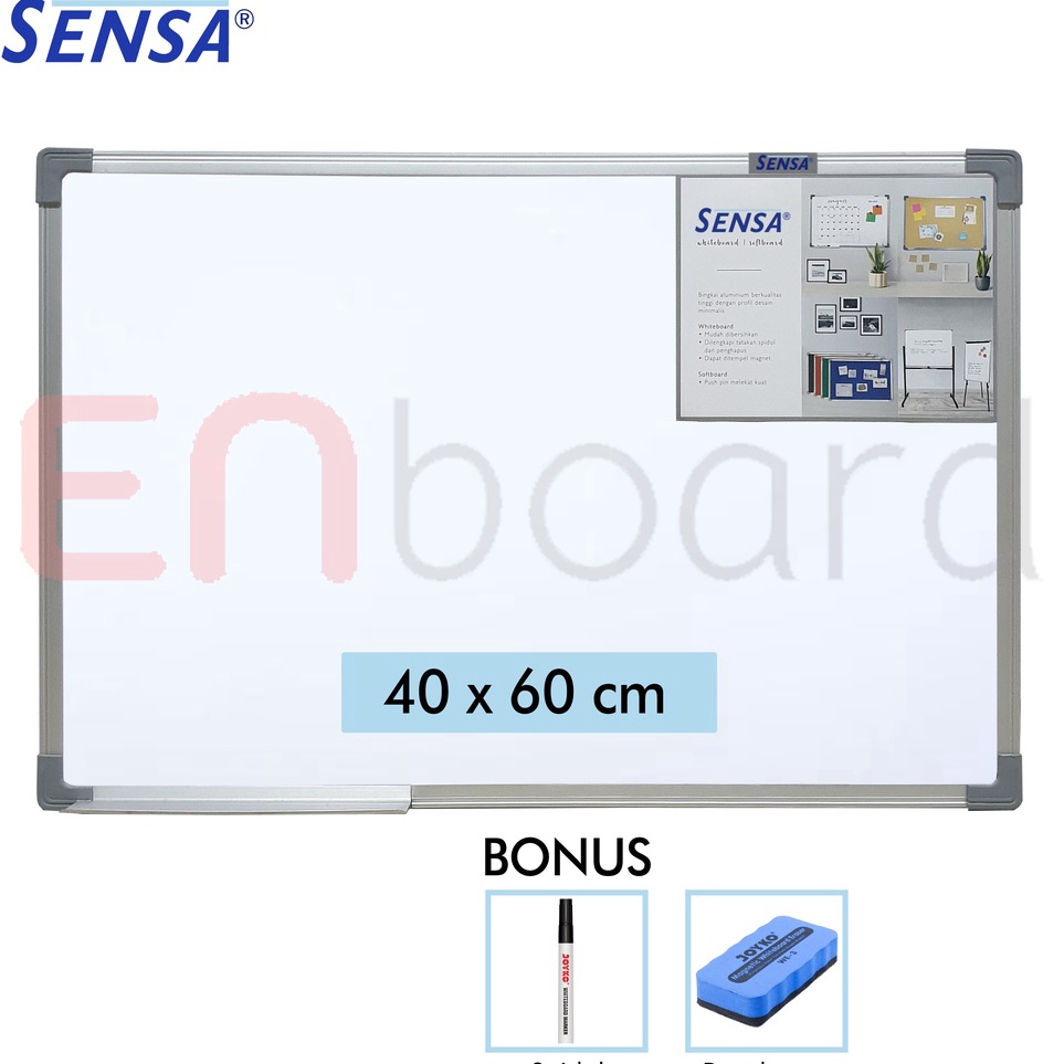 

Serba Murah Papan Tulis Whiteboard White Board Gantung Single Face Sensa 4 x 6 cm