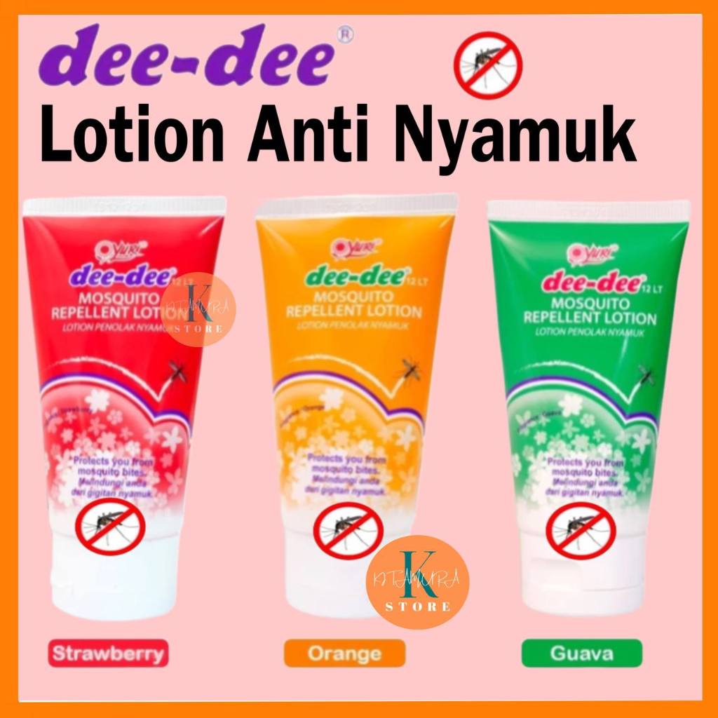 LOTION ANTI NYAMUK DEEDEE 50G LOTION  Krim Bayi Anak Anti Nyamuk