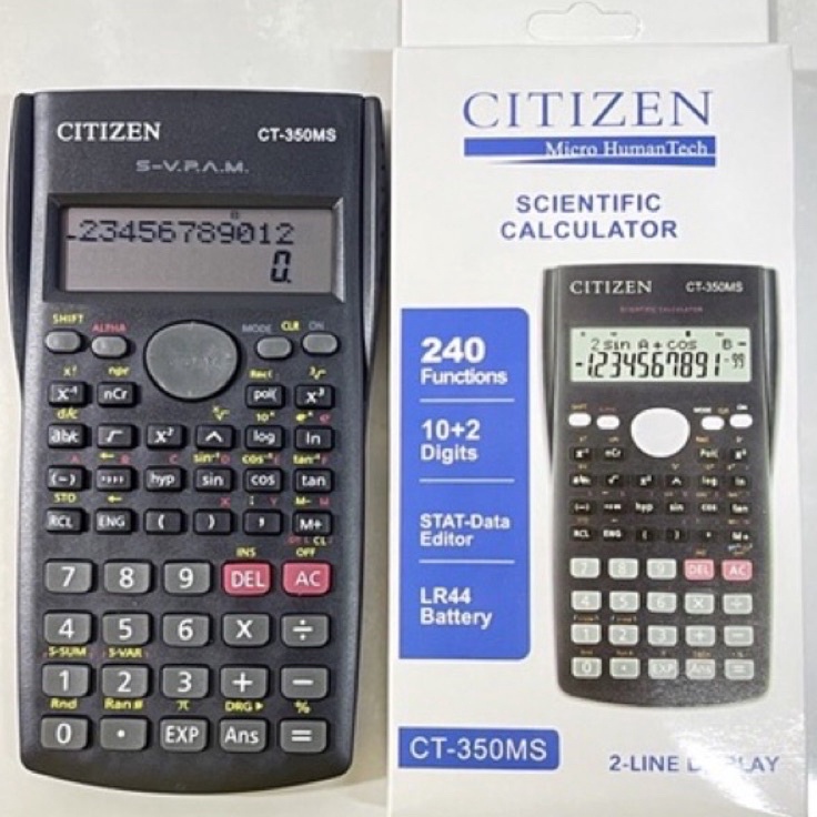 

Kalkulator Sekolah Scientific CITIZEN 35MS Calculator Ujian Sin Cos Tan Kalkualtor citizen scientific CT35MS