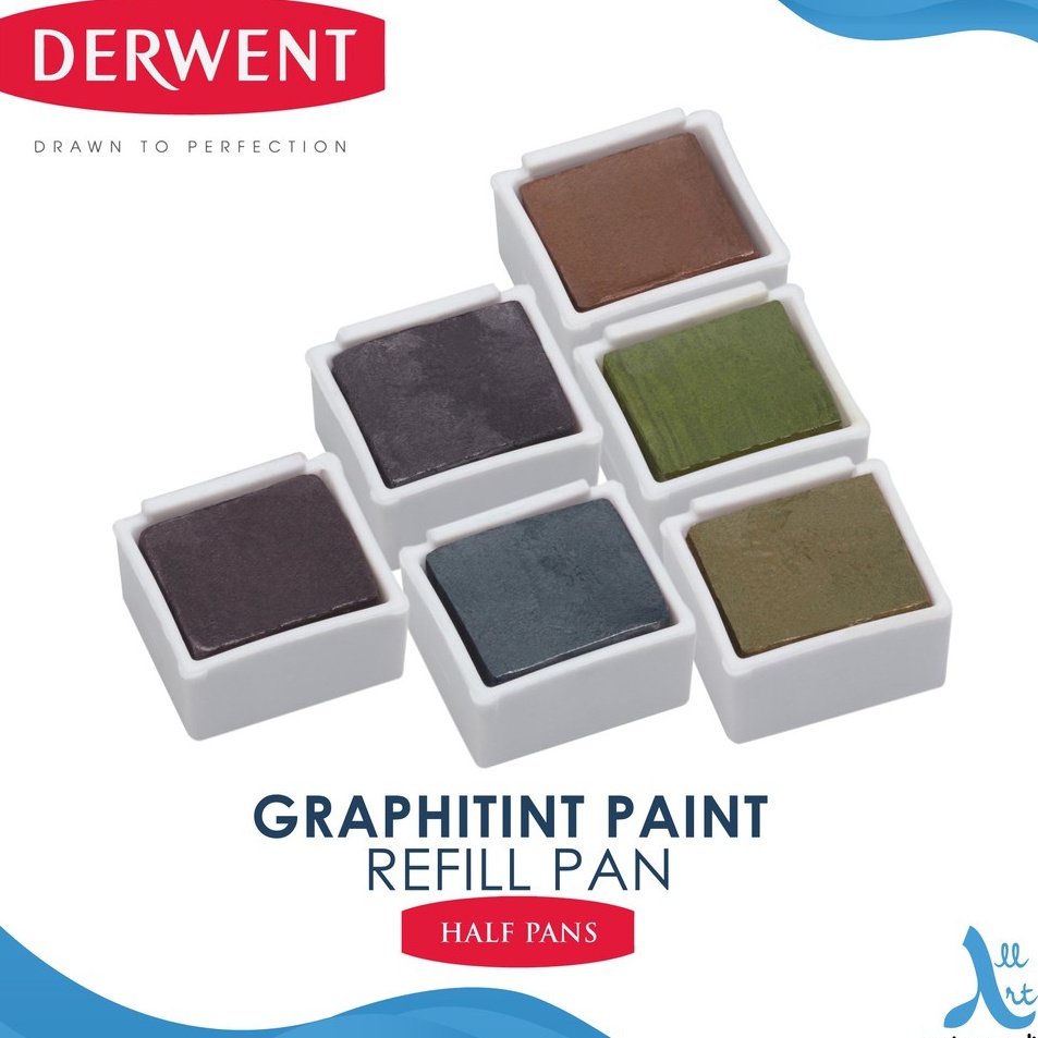 

Paling Popular Derwent Graphitint Watersoluble Paint Pan Travel Refill