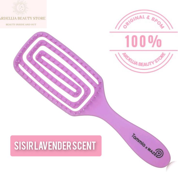 Produk Tammia X Maze Sisir Anti Kusut  Rontok WFB5 S Antibacterial Scented Paddle Wonder Flex Hair D