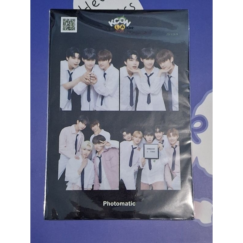 ZB1 4CUT KCON LA 2023 PHOTOBOOTH PBOX PRINTING BOX POSTCARD PHOTOMATIC POSCA ZEROBASEONE GUNWOOK HAN