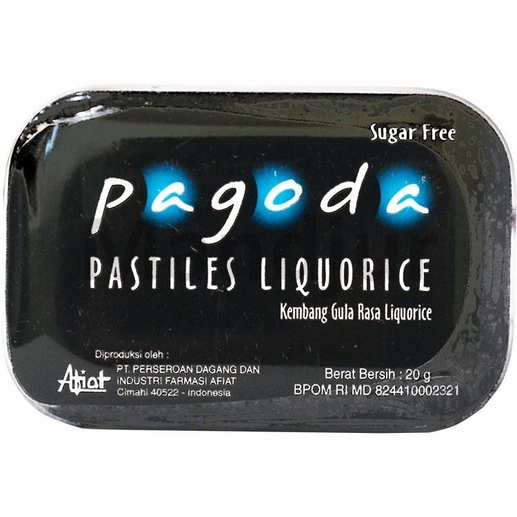 

PAGODA PASTILIES LIQUORICE CANDY 20 GRAM