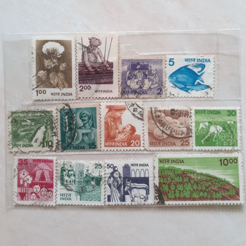 

Perangko India Definitive Series 1979-1988 Tahun 1979-1988 set 13pcs
