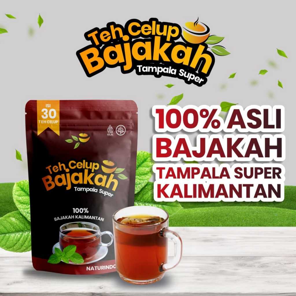 TEH CELUP HERBAL BAJAKAH TAMPALA SUPER 100% BAJAKAH KALIMANTAN