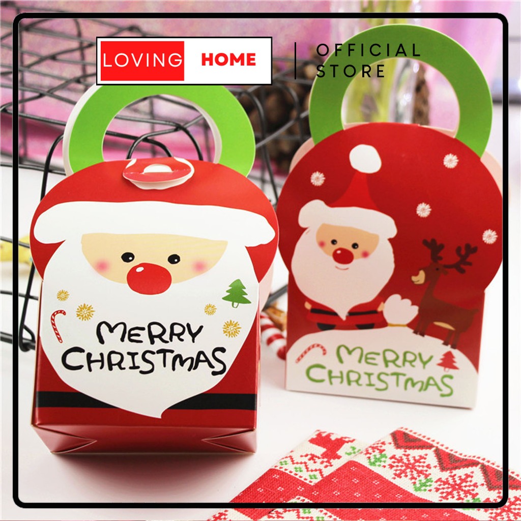 

LOVING HOME - Chrismast Box Kotak Kue Box Candy Gift Box Premium Natal Santa