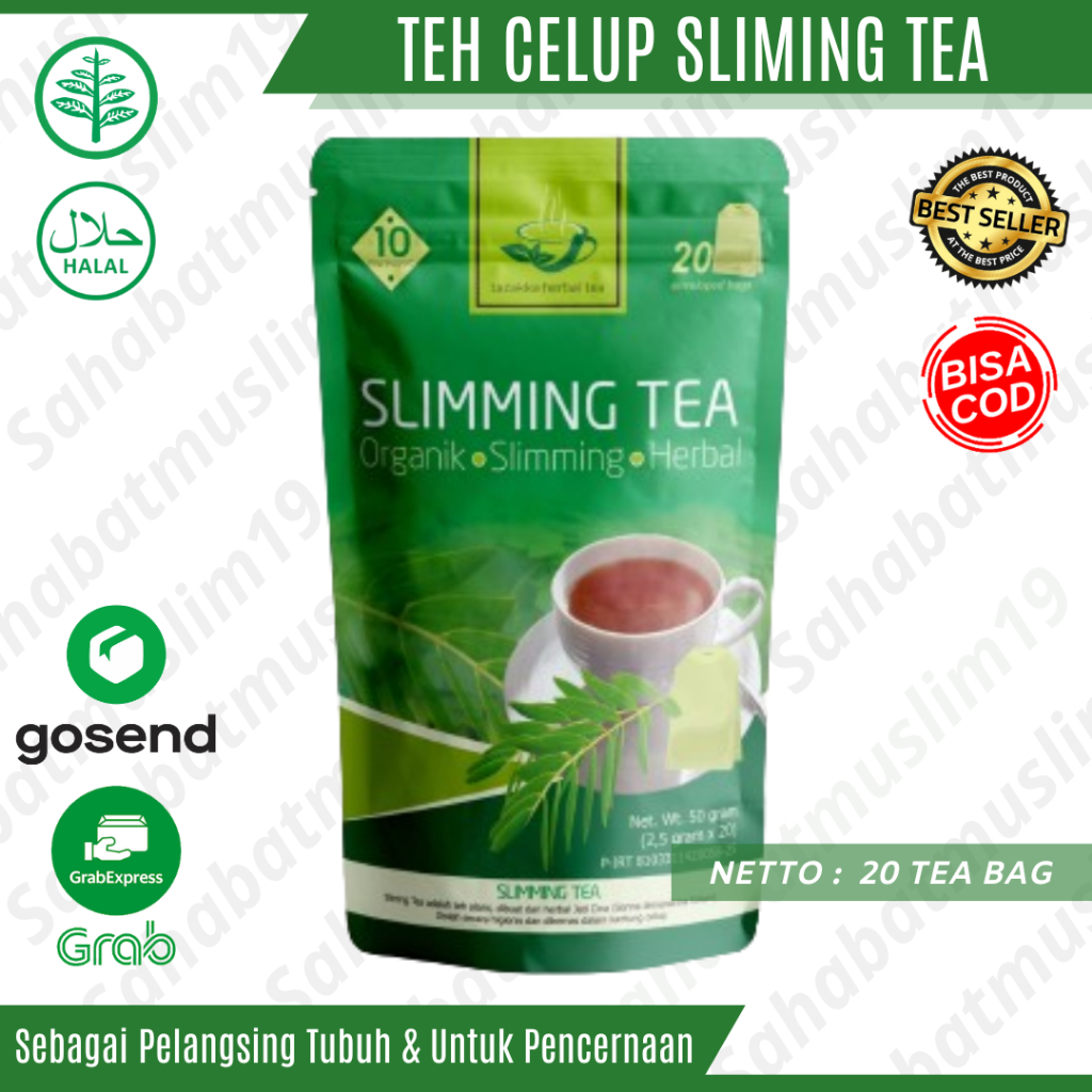 

Teh Celup Sliming Tea Tazakka Herbal Ampuh Untuk Pelangsing Tubuh Asli Original