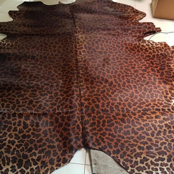 KULIT SAPI MOTIF LEOPARD LEMBARAN KARPET