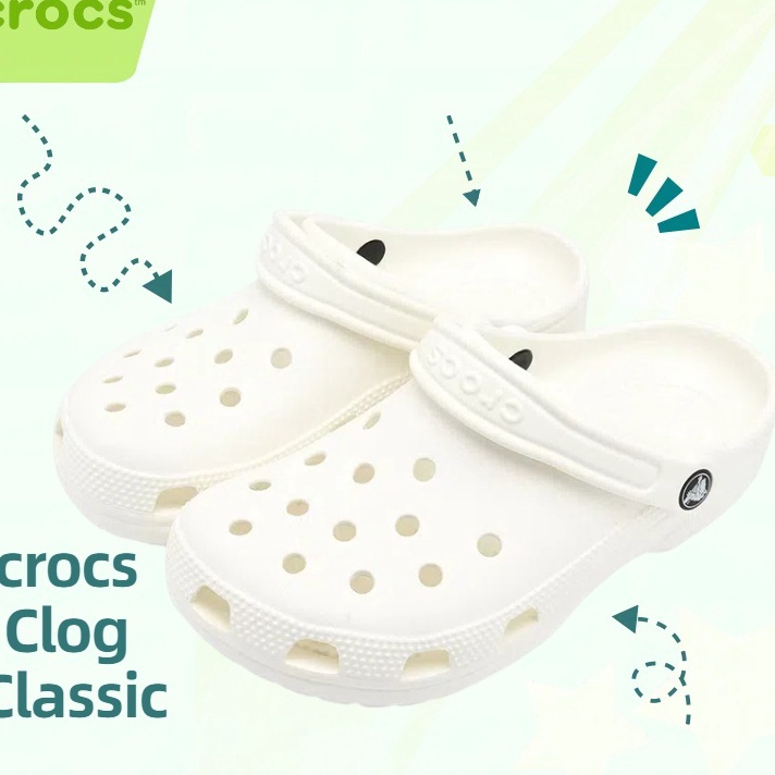 XG34448 Original Crocs Unisex Classic Clog Crocs Sandal Pria dan Wanita crocs Clog Classic Sandal Cr
