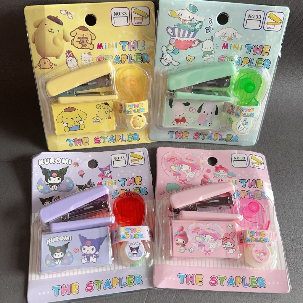 

Mini The Stapler No.33 20mm / Set Staples mini / Stapler Character Sanrio