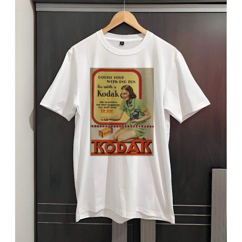 KAOS VINTAGE KODAK KAOS BAJU JADUL