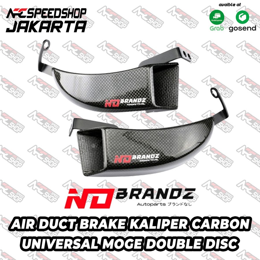 Pendingin Kaliper NoBrandz Air Duct Brake Cooler Carbon Kevlar No Brandz Universal Moge Double Disc 