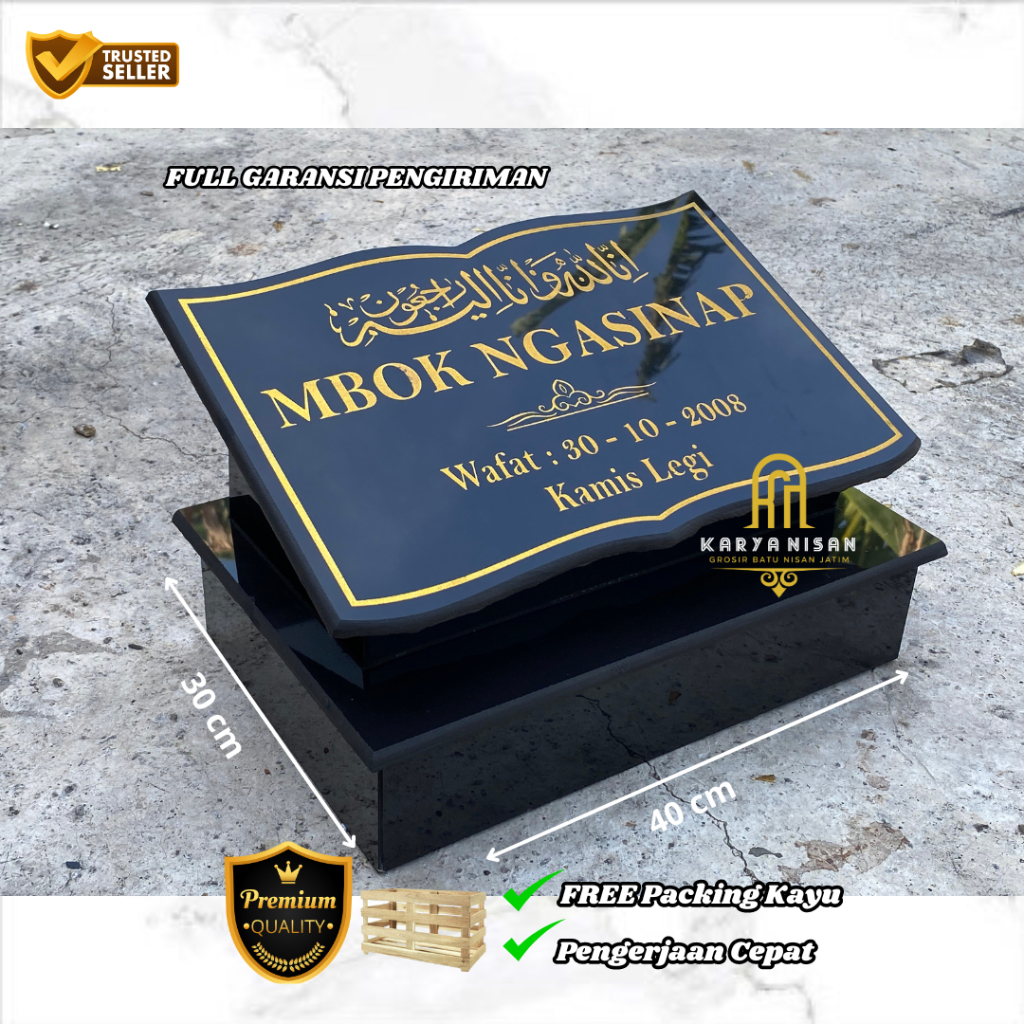 BATU NISAN 30X40 DEWASA GRANIT