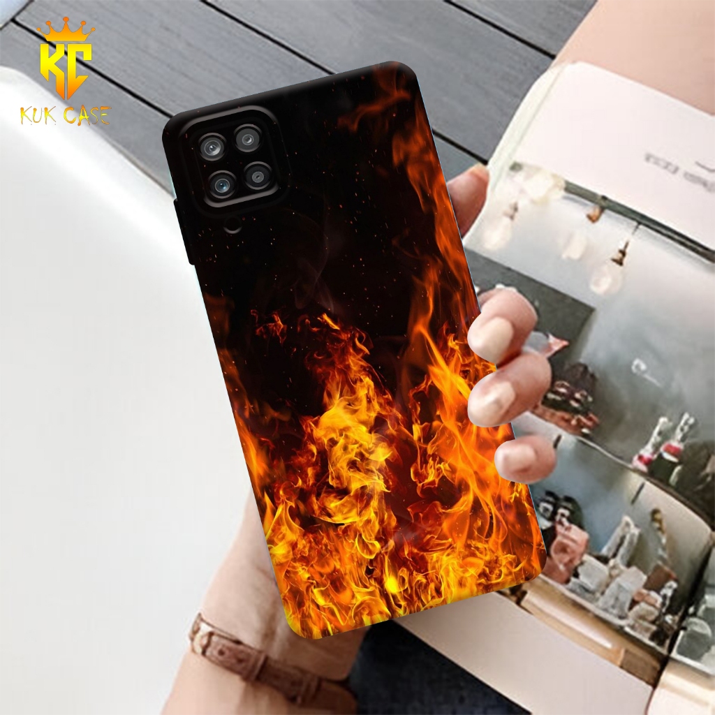 Case Motif SAMSUNG A12 Aesthetic Bahan Softcase silicon Lentur - Skin /  Casing Handpone