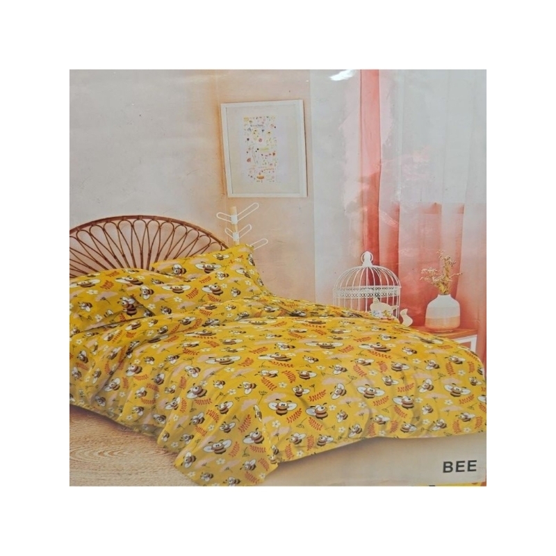 Bedcover Joyfull - Dispers - karakter tokoh kartun, Free Sprei , sarung bantal , sarung guling