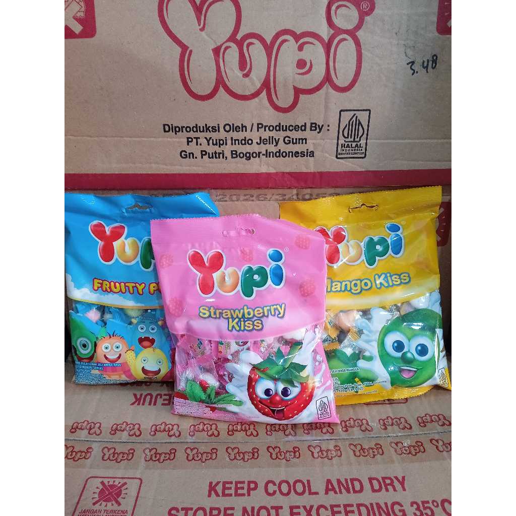 

Permen Yupi Bag 120gram / Strawberry Kiss / Mango / Fruity Puff