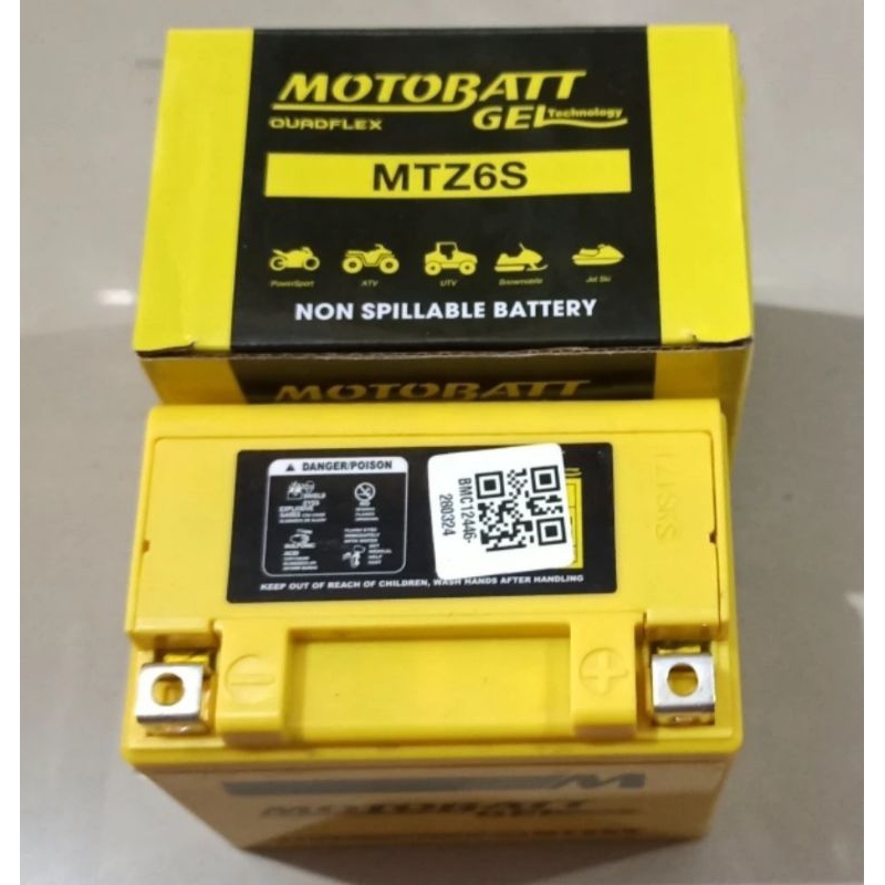 AKI ACCU VARIO KLX SATRIA FU MOTOBATT AKI MOTOBATT MTZ6S NMAX KLX