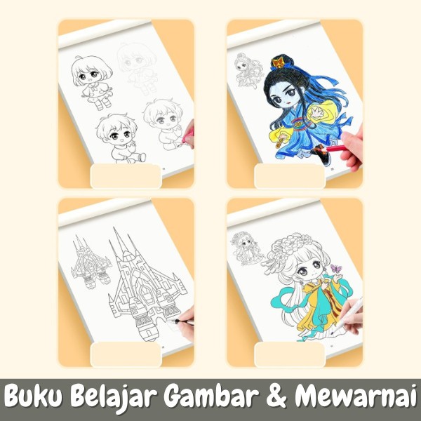 

Adn Buku Belajar Menggambar Mewarnai Anak Drawing Coloring Book Activity Book Buku Edukasi ST0129