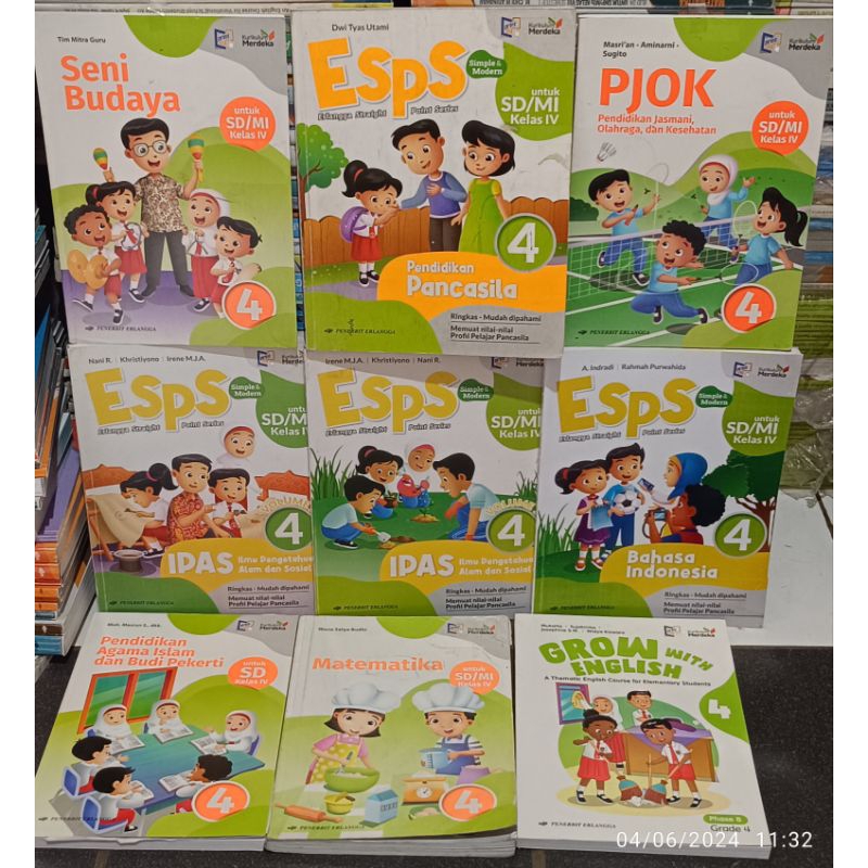 Kurikulum Merdeka Kelas 4 SD/MI ERLANGGA