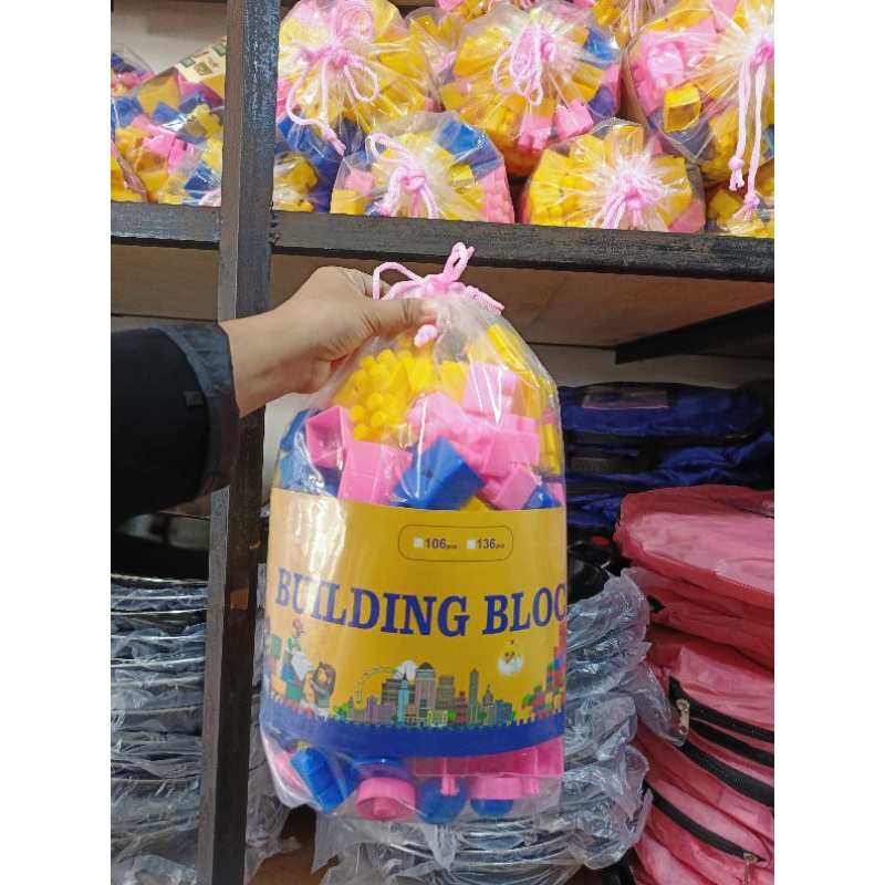 𝙍𝙀𝘼𝘿𝙔 Mainan anak Lego block uk besar isi 136pcs