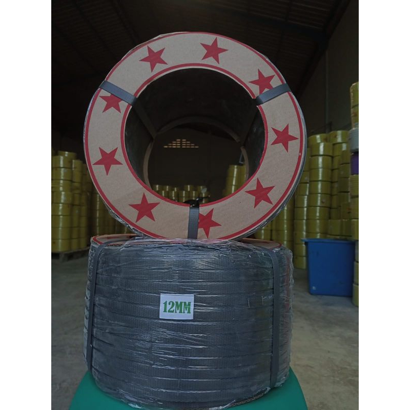tali STRAPPING BAND hitam 15 x 8 kg untuk packing