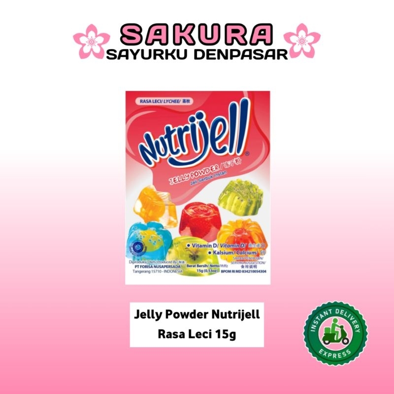 

Jelly Powder Nutrijell Rasa Leci 15g - SAKURA