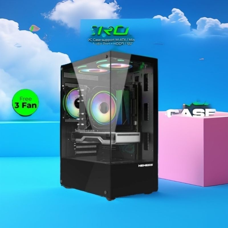 Pc Gaming Fullset Core i3-10105F|Ram 16gb|Led 24in