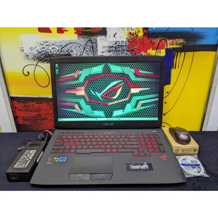 Laptop Gaming Asus ROG G751JT Core i7 4720HQ GTX 970M Ram 16gb Mulus